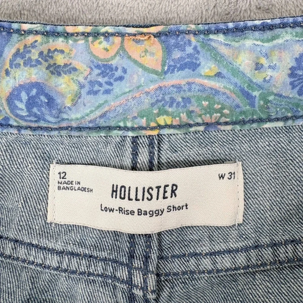 Hollister Shorts Womens 12 Fits 34x5.5 Low-Rise Baggy Short Y2K Style Boho Retro
